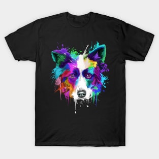 Splash Border Collie Border Collie T-Shirt